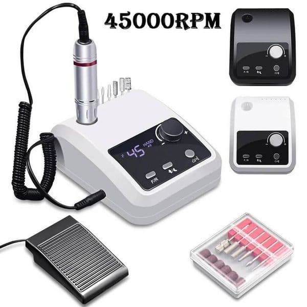 Nail Drill Machine 45000 RPM Nail Drill Machine For Nails Electric File HD Display Metal Manicure Pen electric nail file Professional Lathe Sander Supply hu