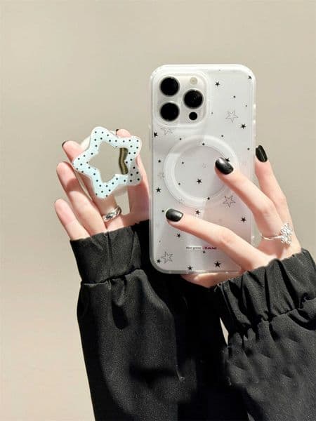 Full Korean Screen Cute Stars For Magnetic Phone Case For iPhone 17Air 16 15 14 13 12 11 Pro Max PLUS Y2K Minimalism Matte Cover D260621