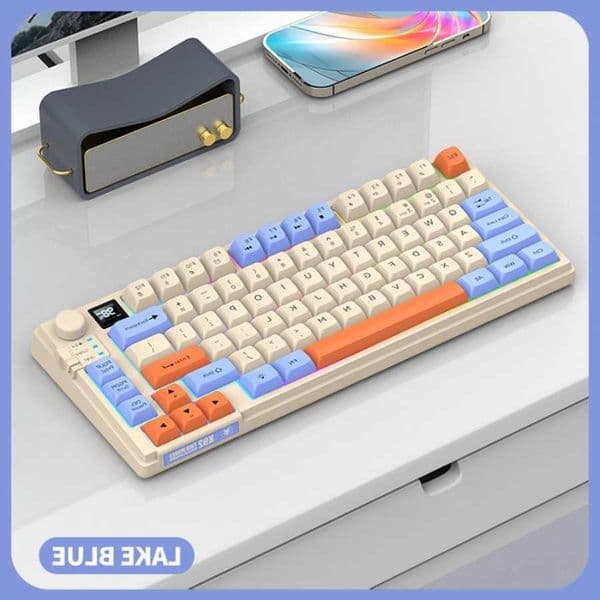 Wired XUNFOXK92 Film Keyboard - Tri-color 75 Specification RGB Backlight - 82 Keys - Suitable for Computer Gamers - Laptops D260621