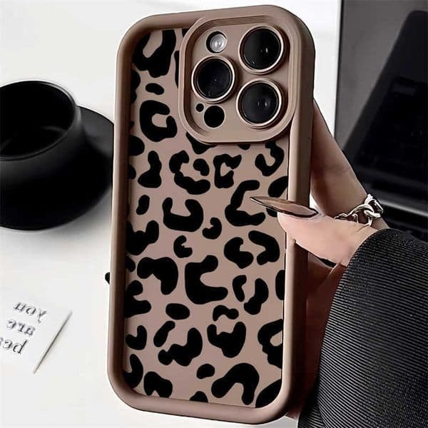 Print Leopard Phone Case For iPhone 11 Cases Iphone 16 17 Pro Max 13 14 15 12 7 8 Plus Air XS X SE 16promax Silicon Fundas Cover D260621
