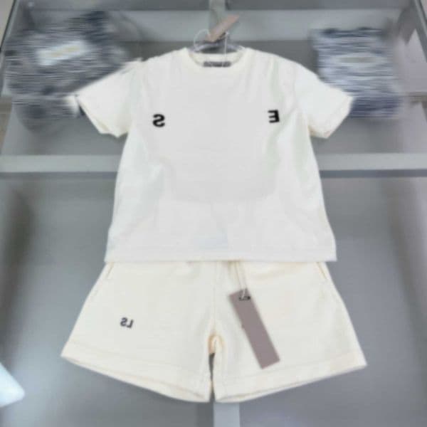 t tracksuit shirt s Designer clothes baby t-shirts sets Summer Pure Cotton Two Piece Set Short Sleeve O-neck Childern Clothing Sets For Boys Girls Outfits L26