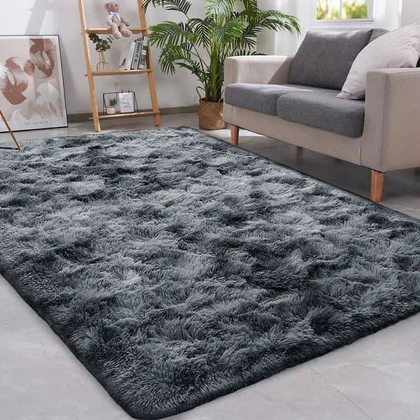 VIKAMA Living Area Carpet, Bedroom Children's Room Soft And Fluffy Cushion, Non-Slip Plush Floor Mat, Home Decoration