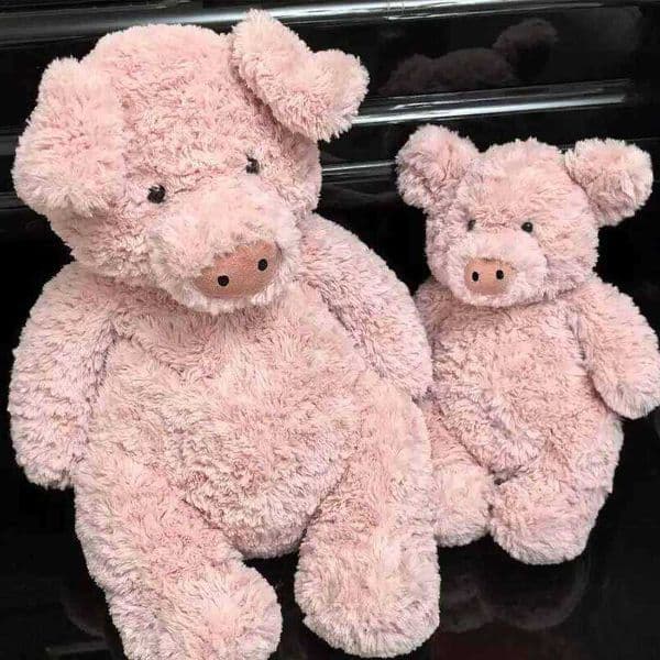 Cute 35-60cm Pink Barnabus Pig Plush Toy Soft Comfortable Sleep Companion Doll Bedside Ornament Bedroom Sofa Hug Pillow Gifts L26