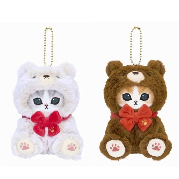 10cm Kawaii Mofusand Anime Hobby Limited Edition Bear Series Cosplay White Bear Cartoon Plush Doll Pendant Bag Pendant Toy Gifts Y260622WPCC