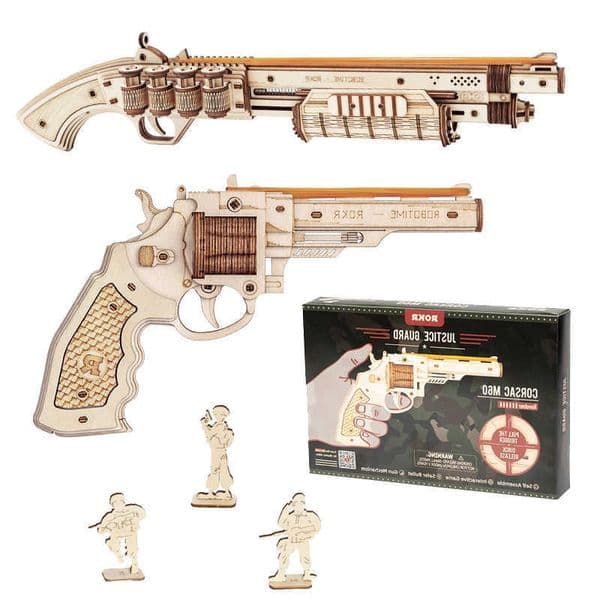 Gun Blocks Model Buliding ROKR Kit Toys Gift For Children Kids Boys Birthday Gift S260623