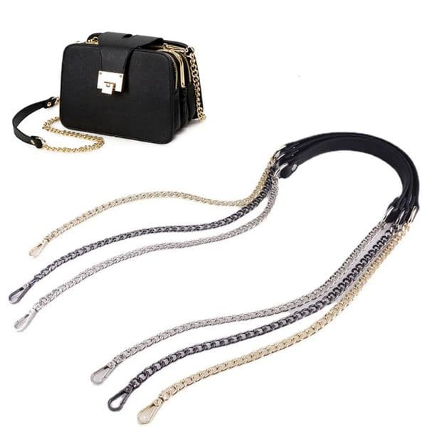 Fashion Durable 120cm Bag Metal Chains Shoulder Bag Straps Handbag Handle Chain Purse Chain Belt Replacement Bag Accessories 260624