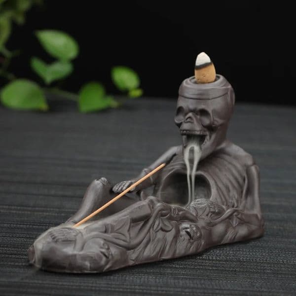 Retro Handmade Ceramic Backflow Incense burners Home Decor Incense Holder Buddhist Crafts without Incense Cones 260622
