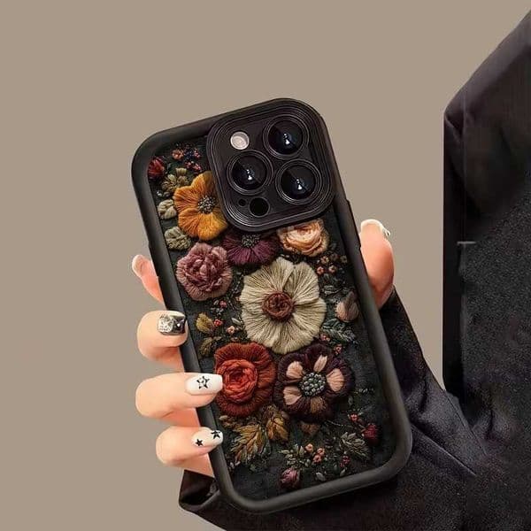 Screen Full Retro Flower Phone Case For Samsung Galaxy S25 S24 S23 S22 Ultra Plus S21 24 FE A55 A54 A53 A52 A35 A25 A15 A14 5G D260624