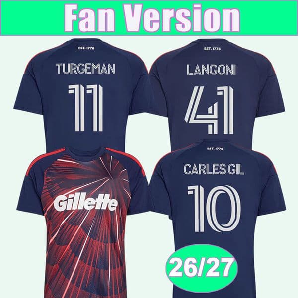 26 27 New ReVOlUTioN Mens Soccer Jerseys BEASON CAMPANA CARLES GIL LANGONI TURGEMAN Home Football Shirt Short Sleeve Uniforms