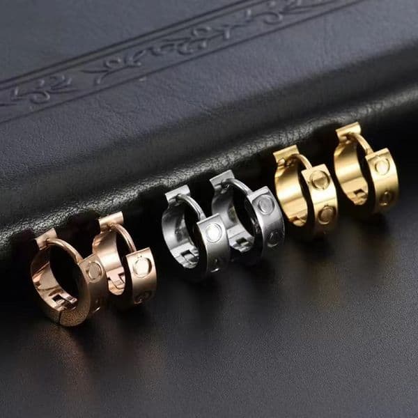 Classic Designer Earrings Fashion Simple for Women Earrings in Stainless Steel Hypoallergenic Earrings Fashion Luxury Jewellery Gifts Classic