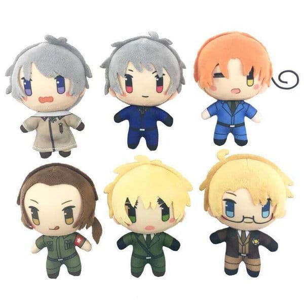 10cm Hetalia Axis Powers Mini Plush Doll Pendant Alfred F. Jones Arthur Kirkland Cosplay Stuffed Toy For Anime Fans W260625