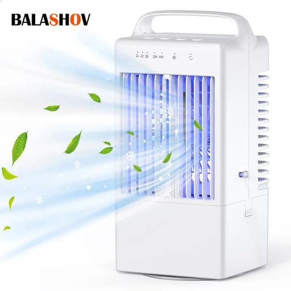 Small Electric Fan with Water and Ice Office Air Conditioning Fan Air-conditioning Fan Desktop USB Portable for Home Bedroom 260624