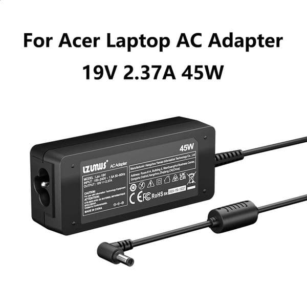 45W AC Adapter For Acer laptop Charger 19V 237A 30x11mm Compatible With Acer Chromebook Swift 1 /3 /5 Series 260611
