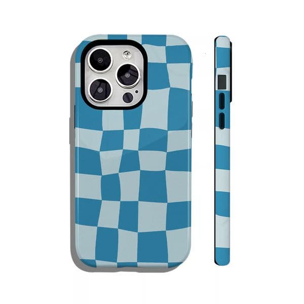 POD's cross-border bestseller, irregular grid two-in-one film full-cover phone case, is suitable for the Apple 17 Pro