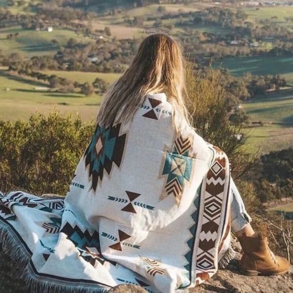Decor Ethnic Bohemian Mexican Carpet Outdoor Beach Picnic Striped Linen Bed Blanket Plain Sofa perfume Mat Travel cologne Free Shipping 1011