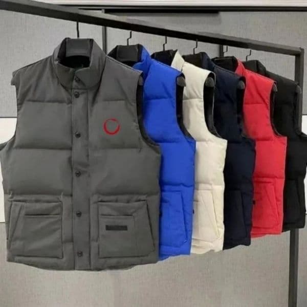 Winter gilet mens vest designer down jacket luxury woman feather filled material coat embroidered badge body warmer outerwear full label jackets bodywarmer coats thumbnail 2