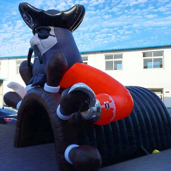 Decorative Inflatable Pirate Castle Tunnel for Festivals & Celebrations