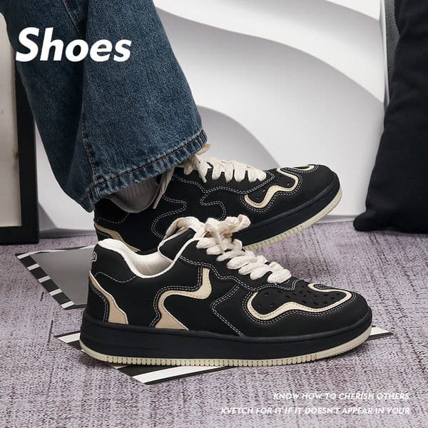 Men's & Women's Trendy Splicing Hong Kong Style Chunky Platform Casual Shoes 36-44