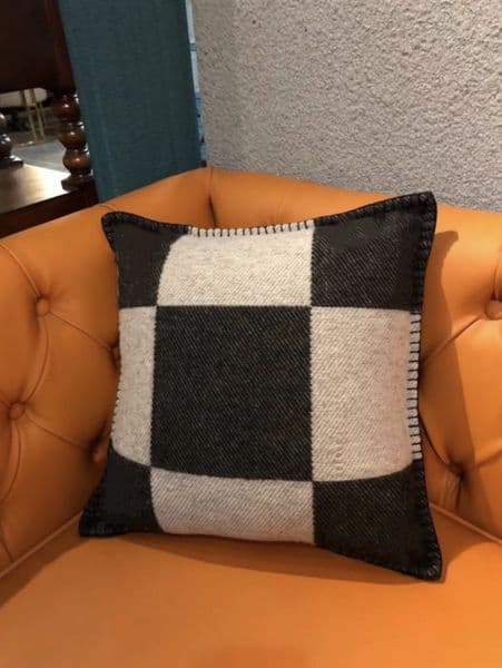 WOOL Cushion black Living room sofa Ins pillow home Luxury Horse 50&50cm
