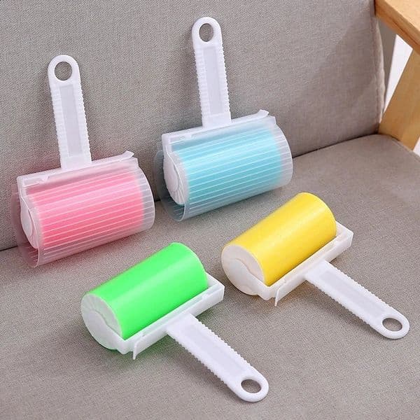 Reusable clothing remover particle remover washable cat hair pet hair remover adhesive roller sofa dust collector 240902