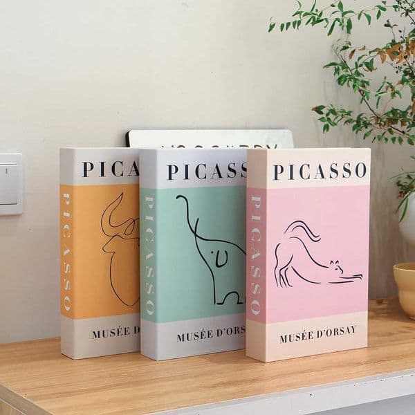 Picasso Abstract Painting Fake Book Props Modern Home Decoration Living Room Office Coffee Table Aesthetic Interior Ornaments M240903