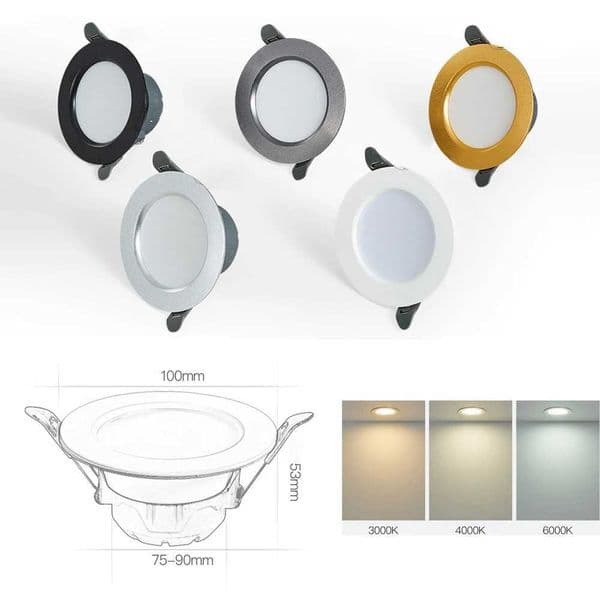 AC220V LED tube light spotlight LED light 3W 5W circular embedded indoor lighting white/warm white/bare white decorative pendant light CL240830