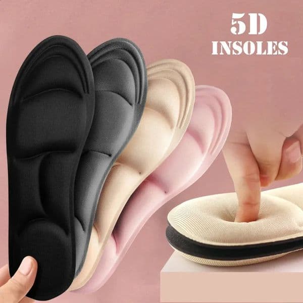 5D sports insole Womens memory foam deodorant breathable pad Running pad Foot care Orthopedic patch 240903