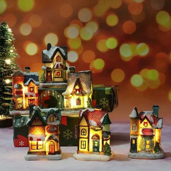 Christmas House Light Decorations For Home Ornaments Kids Xmas Gift New Year 2022 Navidad Decor Bedroom Night Light With Battery Y240903