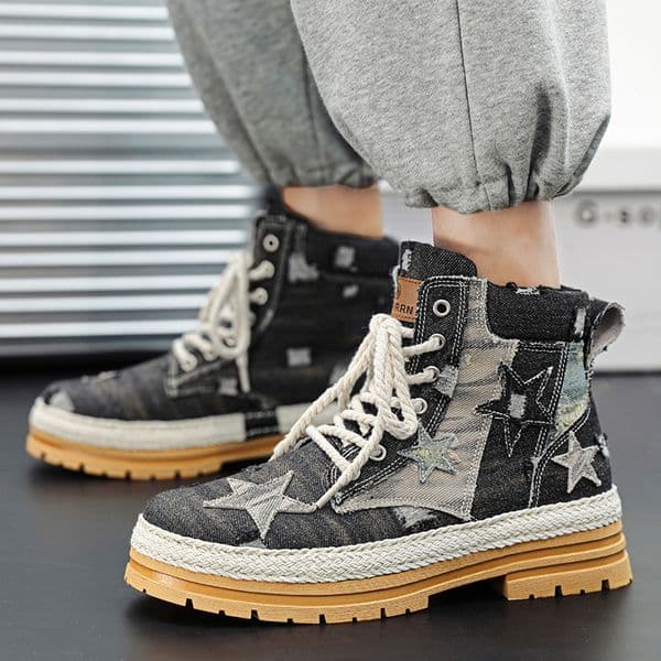 2023 CYYTL Mens Boots Casual Shoes Cowboy Military Platform Designer Leather Tactical Work Safety Ankle Sneakers 14dc
