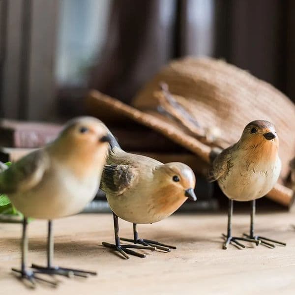 Simulation Ornaments Resin Bird Crafts Garden Park Doll Ornaments Landscape Villa Ornaments Desktop Porch Study Shooting Props 240902