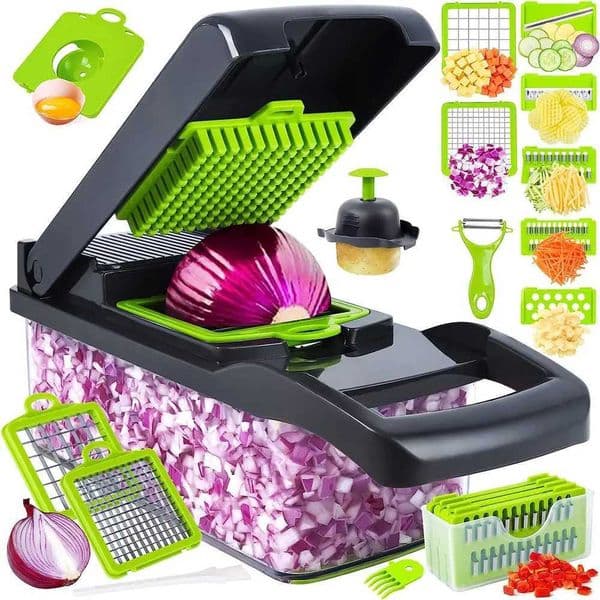 Kitchen Vegetable Chopper Multifunctional Onion Potato Carrot Shredder Fruit Slicer 14/16 in 1 Kitchen Acceesories CocinaXJ240903