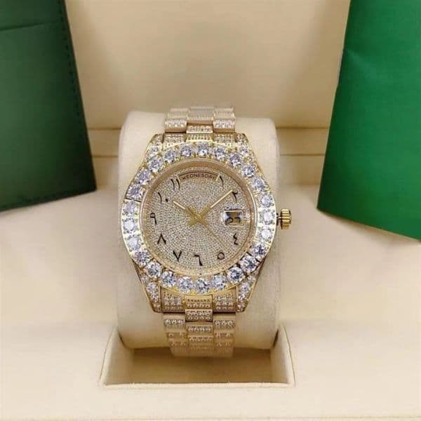 NEW Mens watches high quality designer luxury watch full automatic mechanical watch beautiful diamond beaded sapphire mirror waterproof functio