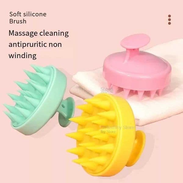 Shampoo Scalp Cleaning Comb Anti Stress Hair Massager Head Relax Masajeador Manual Hair Shampoo Massage Relaxation Y240902