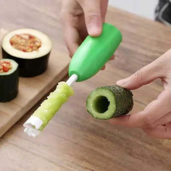 4Pcs/set Zucchini And Eggplant Corer Vegetable Spiral Cutter Digging Device Stuffed for Vegetable Fruit Corer Tools SpiralizerXJ240903