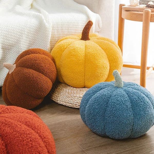 High Quality Woody Decor Pumpkin Shaped Pillow Nordic Style Room Decor Sofa Living Room Bedside Bed Cushion 251020