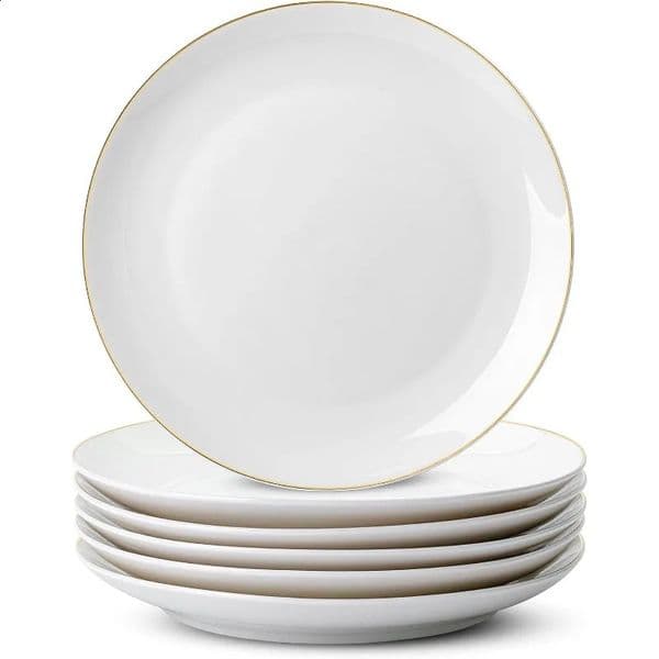 White plate 105 inches 12 sets white loose set porcelain 240902