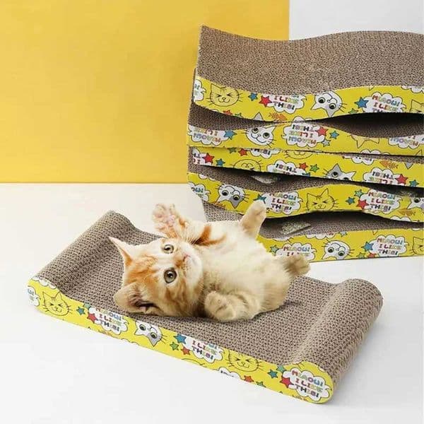 Cat Scratching Board Cat Scratch Pad Cat Scratchers Corrugated Cardboard Lounge Bed for Kitten Play Furniture Protection toysXJ240817