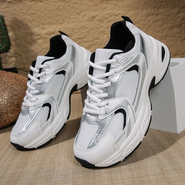 Free shipping new casual sports plus size women's lace up mesh breathable children shoes