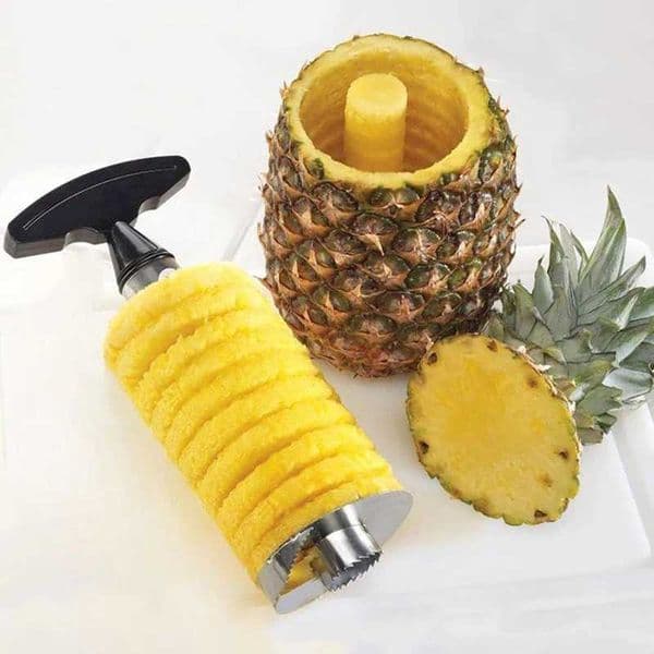 26ss Luxury Designer Peeler Cutter Stainless room Steel Convenient Spiral Pineapple Cutting Machine Fruit Peeling Corer Tool Kitchen