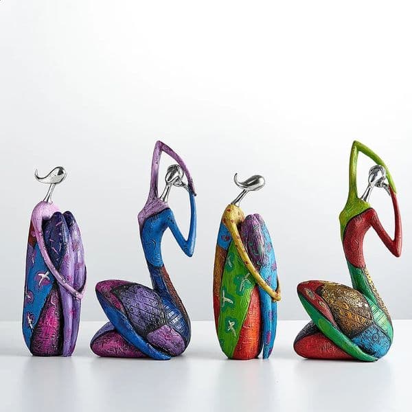 Abstract Woman Sculpture Desktop Decoration Home Accessories Living Room Statues for 240903