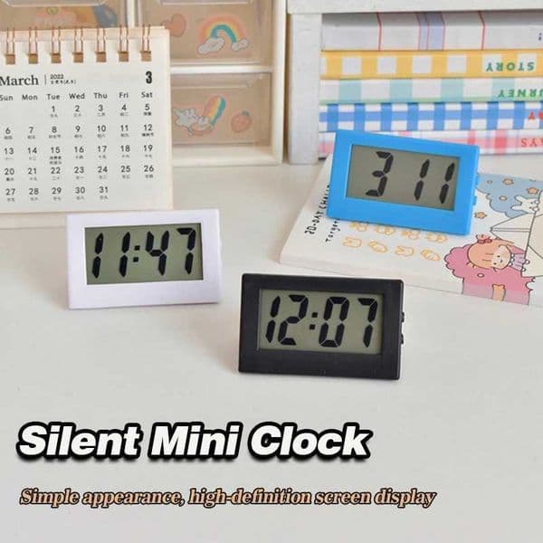 Mini Digital Clock Desktop Ornament Easy Use Portable Table Watches Electronic Digital Desk Clock Bedroom Supplies Y240904