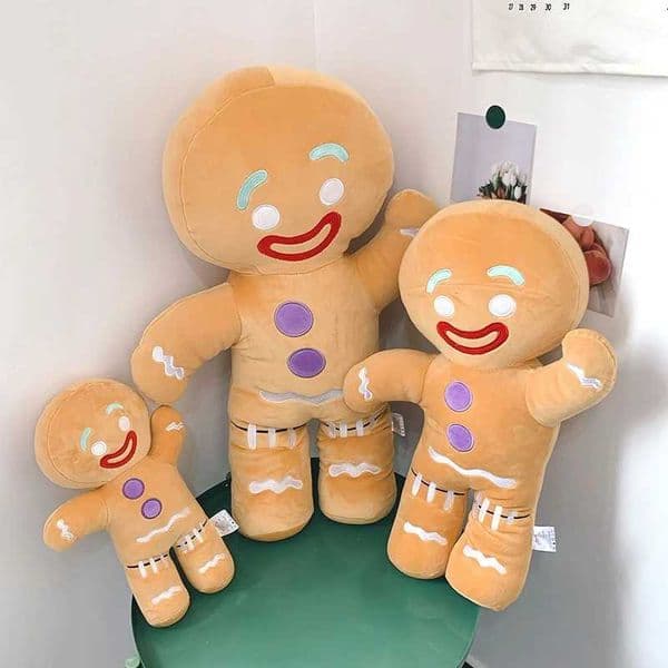 Christmas Doll Decoration Cute Biscuit Doll Gingerbread Doll Cushion Pillow Doll Party Room Decoration Navidad Plush Childrens Gift W240819