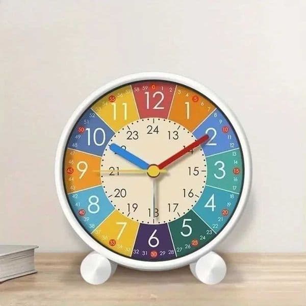Early Learning Desktop Alarm Clock Children Wake Up Alarm Clock Living Room Bedroom Silent Desktop Clock Desktop Clock Y240904