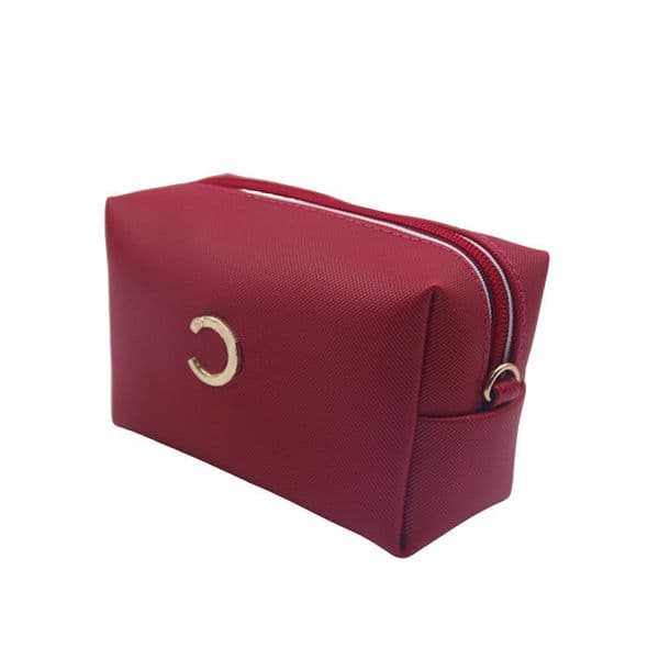Womens Red Designer Makeup Bag Small Cosmetic Bag For Men Pvc Luxury Toiletry Bag Travel Zipper Wash Pouch Luxury Pochette Handbag