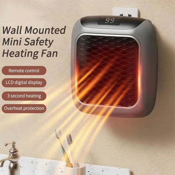 Home Air Heater Adjustable Temperature Control Mini Air Heater Office Desktop Air Heater Electric Home Heater M240905