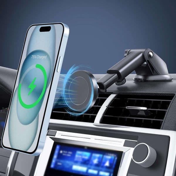 New Cell phone Accessories Magnet Wireless Charging Mobile Holder for Phone Charger Dashboard Car Mount