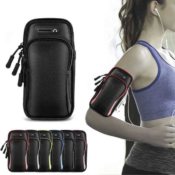 Phone Arm Bag with Headphone Jack Waterproof Breathable Sports Running Bag Gym Mobile Phone Holder M240905