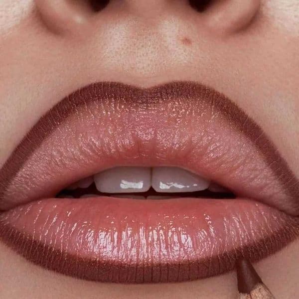 Matte lip lining gold tube waterproof lipstick pencil easy for women to wear rodless cup lipstick contour pen nude lipstick W240904