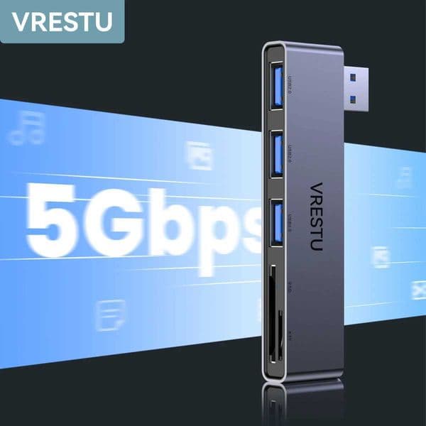 USB HUB with SD TF Ports USB 3.0 2.0 HAB Splitter Card Reader Multiport for Macbook Computer PC Accessories HUB USB A High Speed CL240905