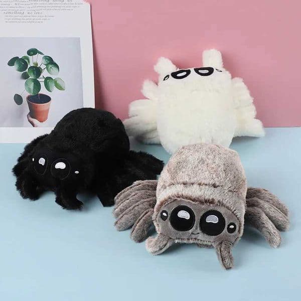 Lucas Spider Doll Lucas Friend Spider Black and White Spider Plush Toy Kawaii Home Decoration Pillow Soft Fill Childrens Toy W240821